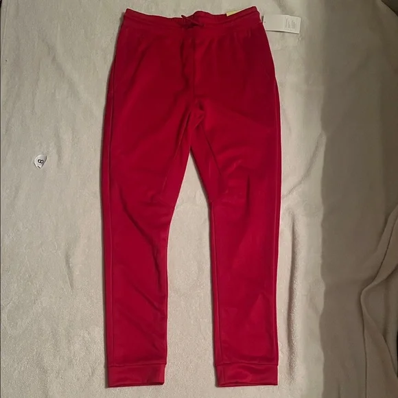 All in Motion Men's Bold Red Sweatpants - Picture 1 of 3